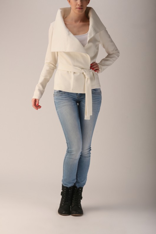 Bluza z grubej dzianiny B057 short Fanfaronada