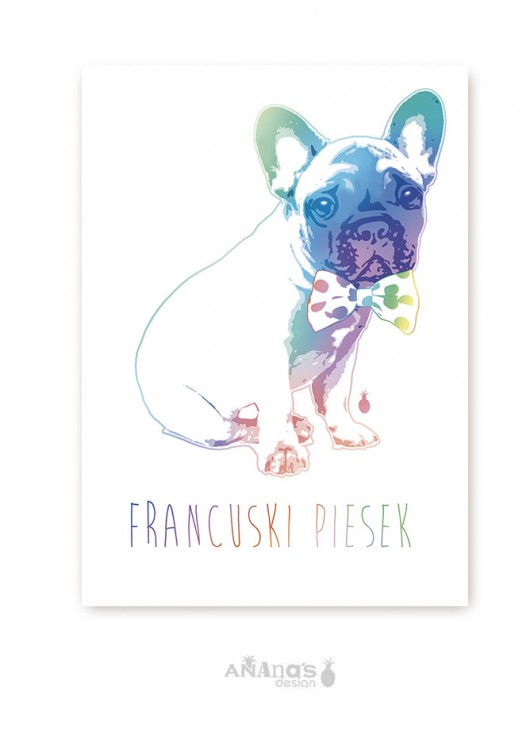 FRANCUSKI PIESEK - plakat  (normal) Ananas Project
