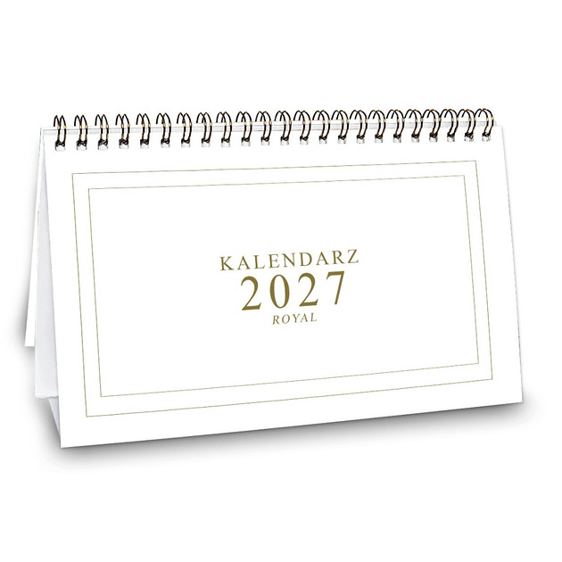 kalendarze i plannery Kalendarz 2027 biurkowy ROYAL wolnostojący