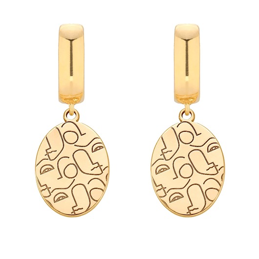 kolczyki pozłacane Złote kolczyki Art N3