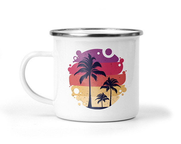 kubki Kubek metalowy tropical