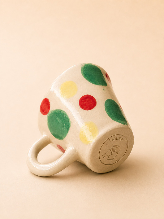 kubki Kubek ceramiczny kwiatki