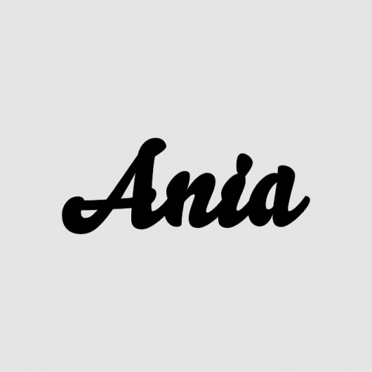 Napis Drewniany 3D ANIA LOVINA PRINTS