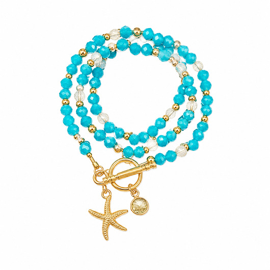 chokery Klasyczny chalcedon cytryn