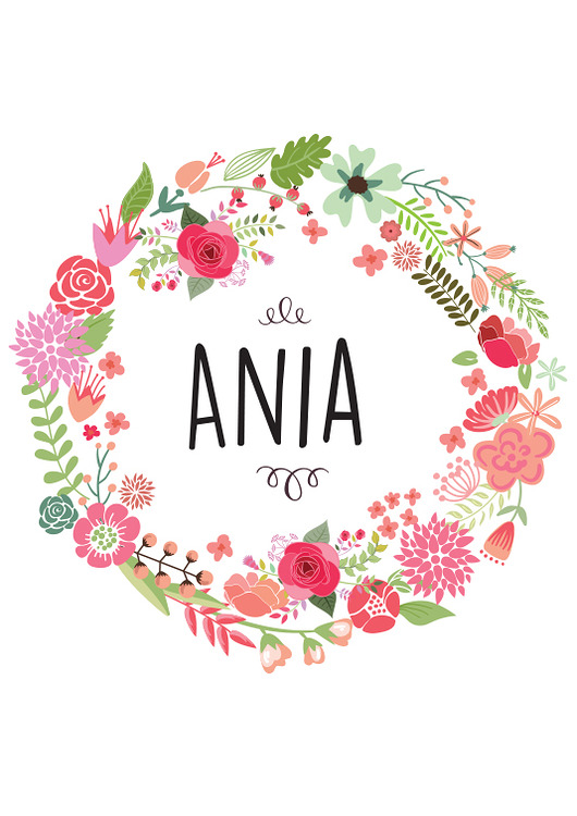 Spersonalizowana grafika z imieniem dziecka PRINTLOVE