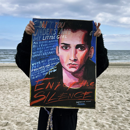 plakaty Enjoy the Silence Depeche Mode plakat Dave Gahan dla fana muzyki