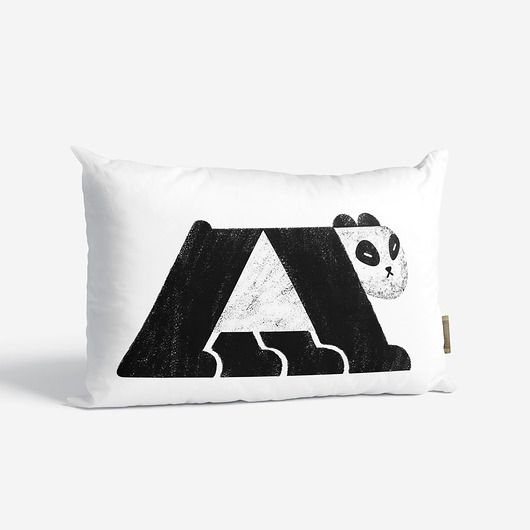 poduszki z grafiką Poduszka dekoracyjna - Panda II - 40x60