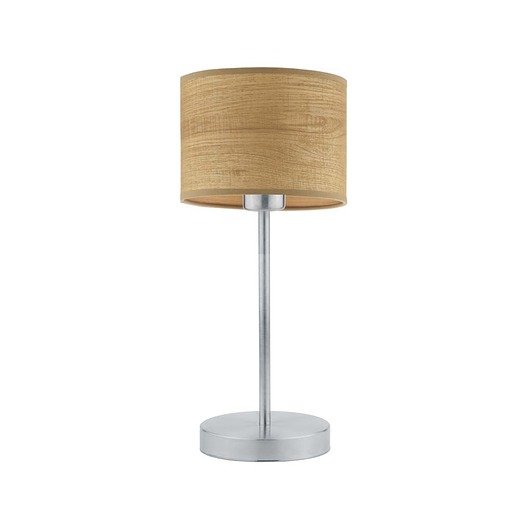 lampy stołowe Lampka stołowa w stylu skandynawskim NICEA ECO z fornirowym abażurem