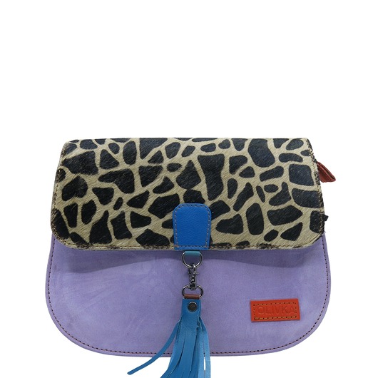 torby na ramię Torebka damska klasyczna zamszowa odpinany wymienny chwost brelok OLIVKA