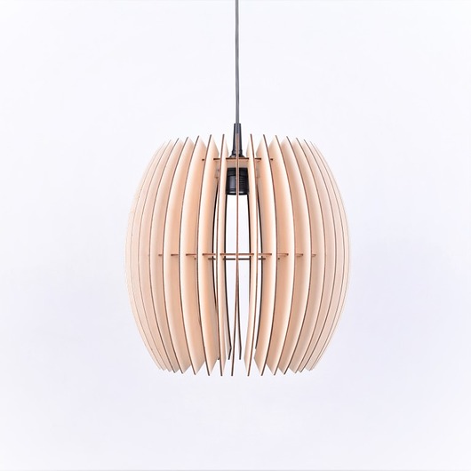 lampy wiszące Lampa z drewna KULA sufitowa wisząca Abażur LED