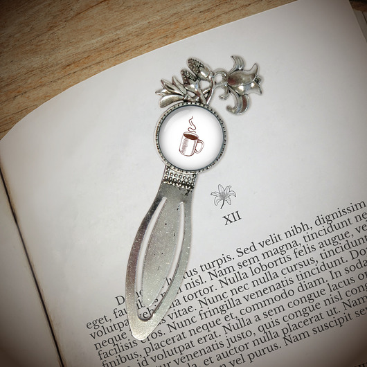 zakładki do książek Zakładka do książki - Kawa - lilia