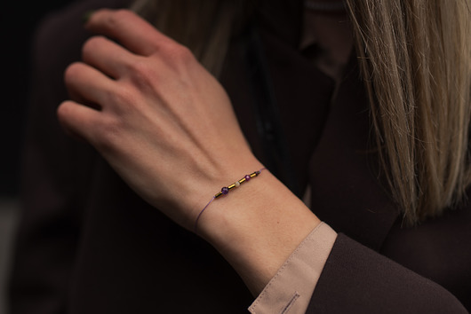 bransoletki z kamieni naturalnych Bransoletka Zodiak Skorpion - Rubin Opal Ametyst