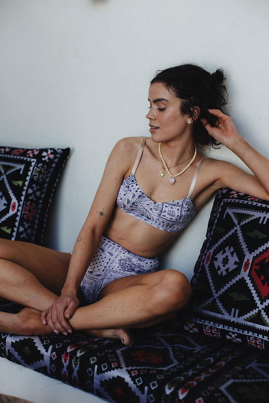 biustonosze damskie Bralette  paisley  saute