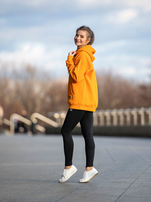 bluza z kapturem damska Bluza kangurka damska Cheddar