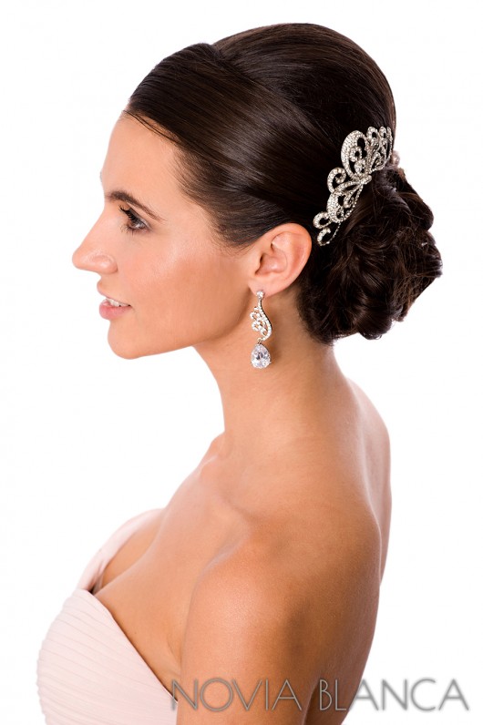 Grzebień ślubny model 12 NOVIA BLANCA