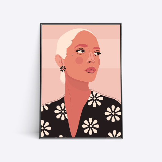 Portret z kwiatami AnnaKozdon