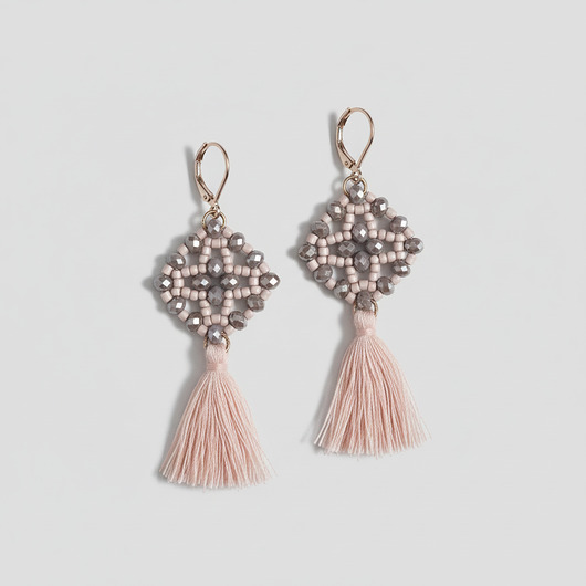 kolczyki chwosty Kolczyki boho z chwostami