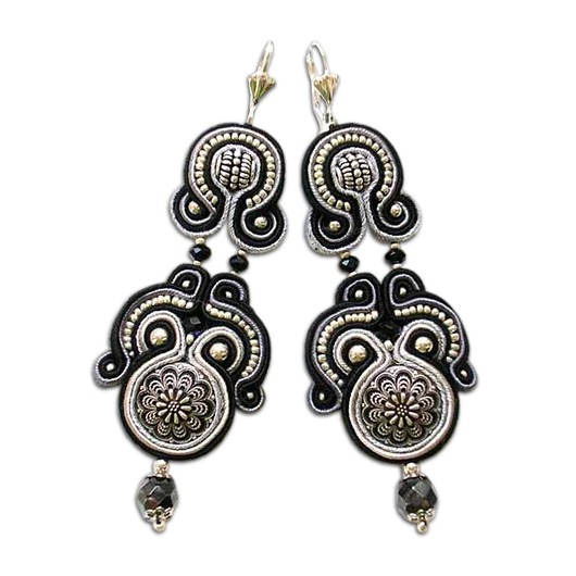 kolczyki soutache Sutaszowe kolczyki BLACK