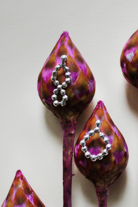 kolczyki srebrne Nieregularne kolczyki srebrne Ellise