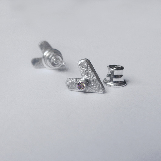 kolczyki srebrne Kolczyki srebrne SERDUSZKO