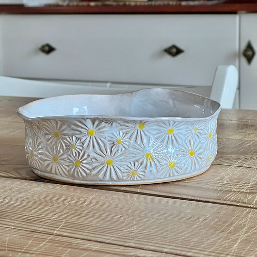 miski i misy Miska w stokrotki