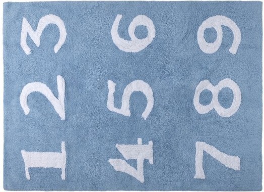 Dywan bawełniany Numeros blue MIA home