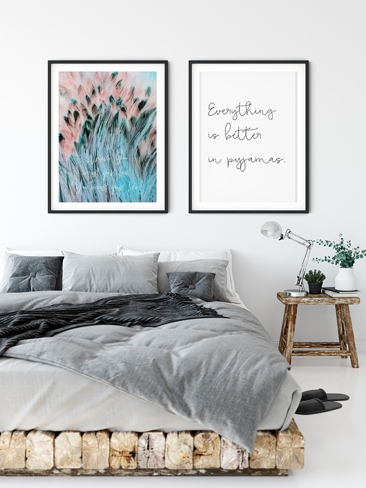 plakaty Zestaw dwóch plakatów do sypialni 