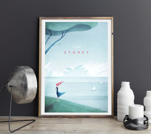 plakaty Sydney - vintage plakat 50x70 cm
