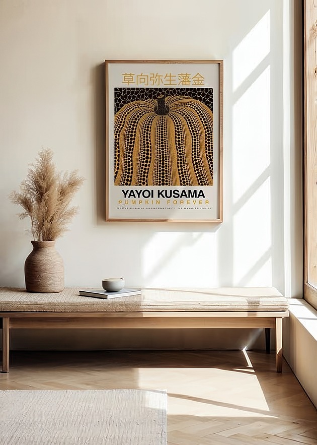 plakaty Plakat Dynia w złocie Kusama