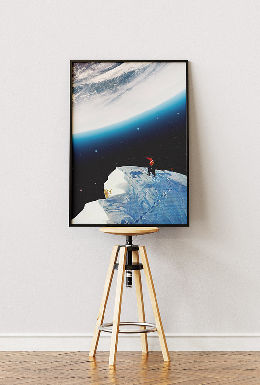 plakaty Plakat Mount Everest - Kolaż Fine Art