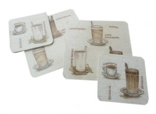 Komplet podkładek COFFEE caramello