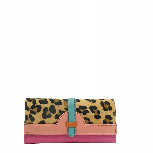 portfele damskie Portfel damski skórzany kieszeń na bilon przegrody na karty eko OLIVKA