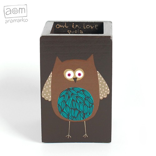 długopiśnik - owl in love anamarko