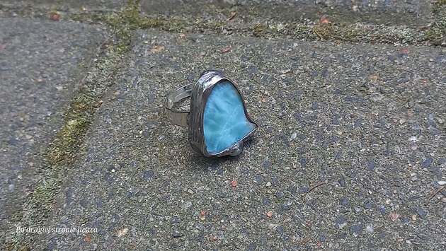 pierścionki - różne Larimar - pierścionek regulowany