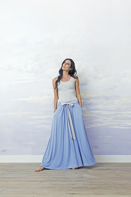 spódnice maxi Spódnica z kokardą BALDRESÓWA blue