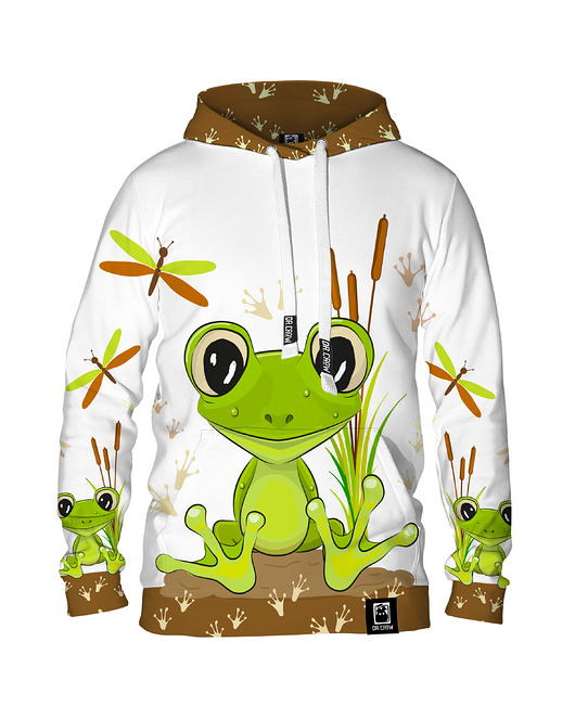 bluza z kapturem damska Damska Bluza z kapturem DR.CROW Cute Frog