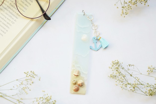 zakładki do książek Zakładka Pastelowy Ocean  - błękit
