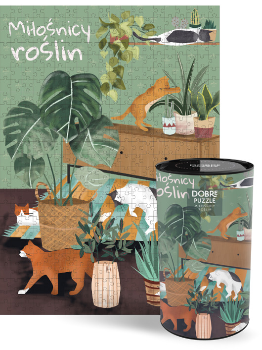 puzzle dla dzieci MIŁOŚNICY ROŚLIN puzzle 500 elementów