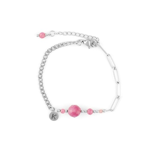 bransoletki z kamieni naturalnych Bestseller! Bransoletka zodiakalna - Panna Srebrna stal szlachetna