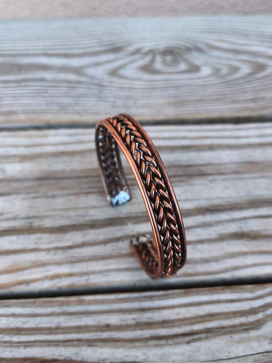 biżuteria męska Bransoletka miedziana Splot Przemiany