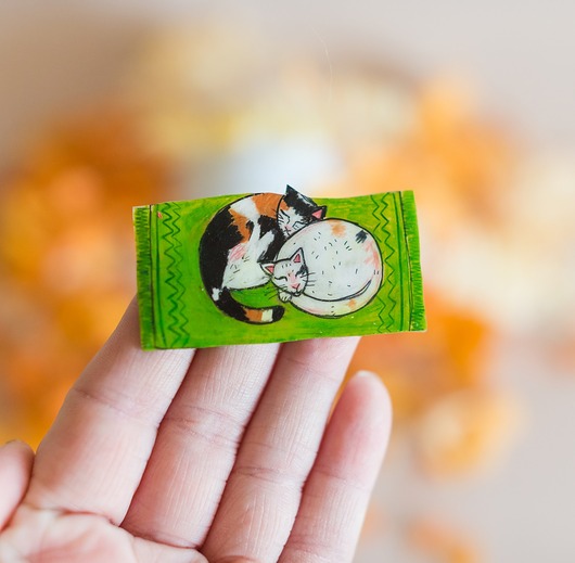 broszki Broszka na prezent dla kociary