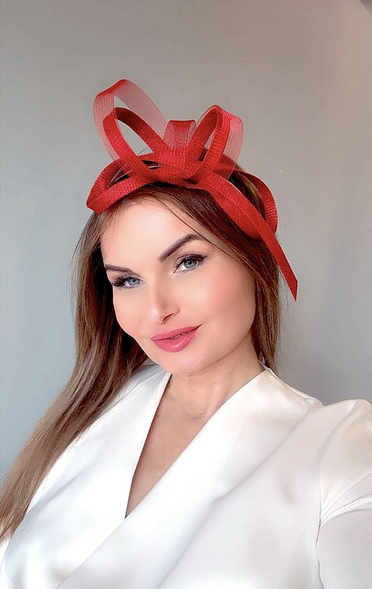 fascynatory Fascynator  TARA czerwony / inne kolory