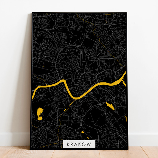 Mapa plakat - Kraków Mappy Maps