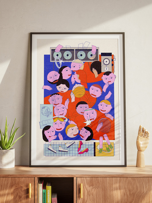 grafiki i ilustracje Plakat Taniec
