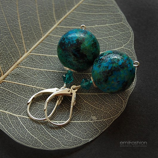 Chryzokola i kryształ Swarovski MAREMI Jewelry