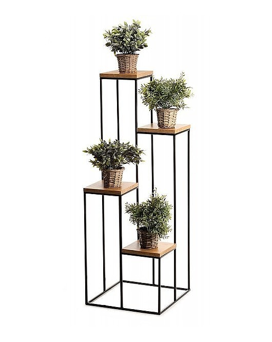 Kwietnik Metalowy Ekspozytor na 4 Kwiaty MIA home