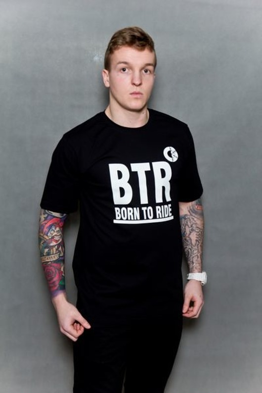 t-shirty męskie T-shirt Born To Ride BTR black