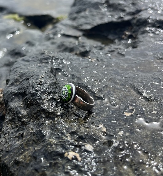 pierścionki srebrne Pierścionek z wymiennym oczkiem z kolekcji funky