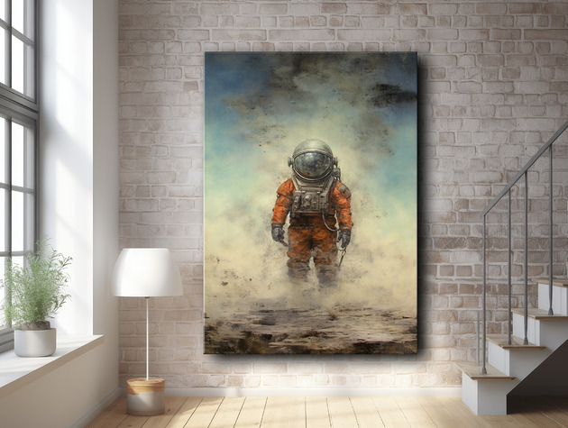 plakaty Kosmonauta - Plakat - Druk - Abstrakcja, Surrealizm, Loft #1