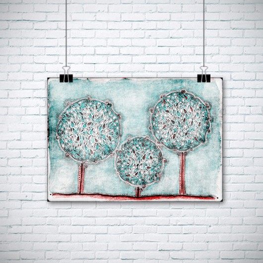 plakaty Plakat Drzewa 50x70cm